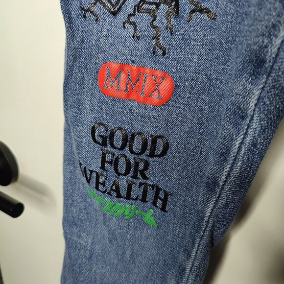 Billionaire Boys Club Ice Cream Jeans Mens 31x31 Running Dog Denim Slim Fit BBC - Picture 5 of 11